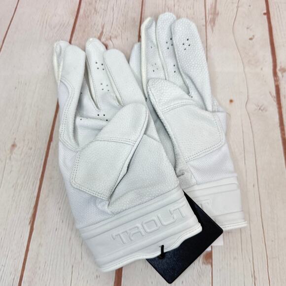 NWT Nike Trout 2.0 Baseball Batting Gloves White Iridescent Adult Size Large - Picture 6 of 8